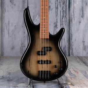 Ibanez GSR200SM Electric Bass Guitar, Natural Gray Burst, front closeup