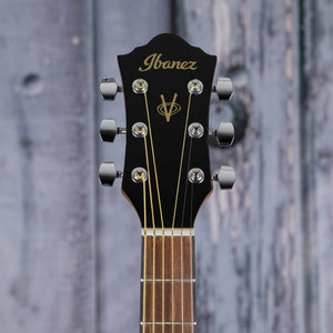 Ibanez IJVC50 Grand Concert Jam Pack Acoustic Guitar, Natural High Gloss, front headstock
