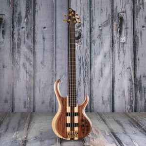 Ibanez Premium BTB1835 5-String Electric Bass Guitar, Natural Shadow Low Gloss, front
