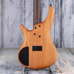 Ibanez Premium SR1355B 5-String Electric Bass Guitar, Dual Mocha Burst Flat, back closeup