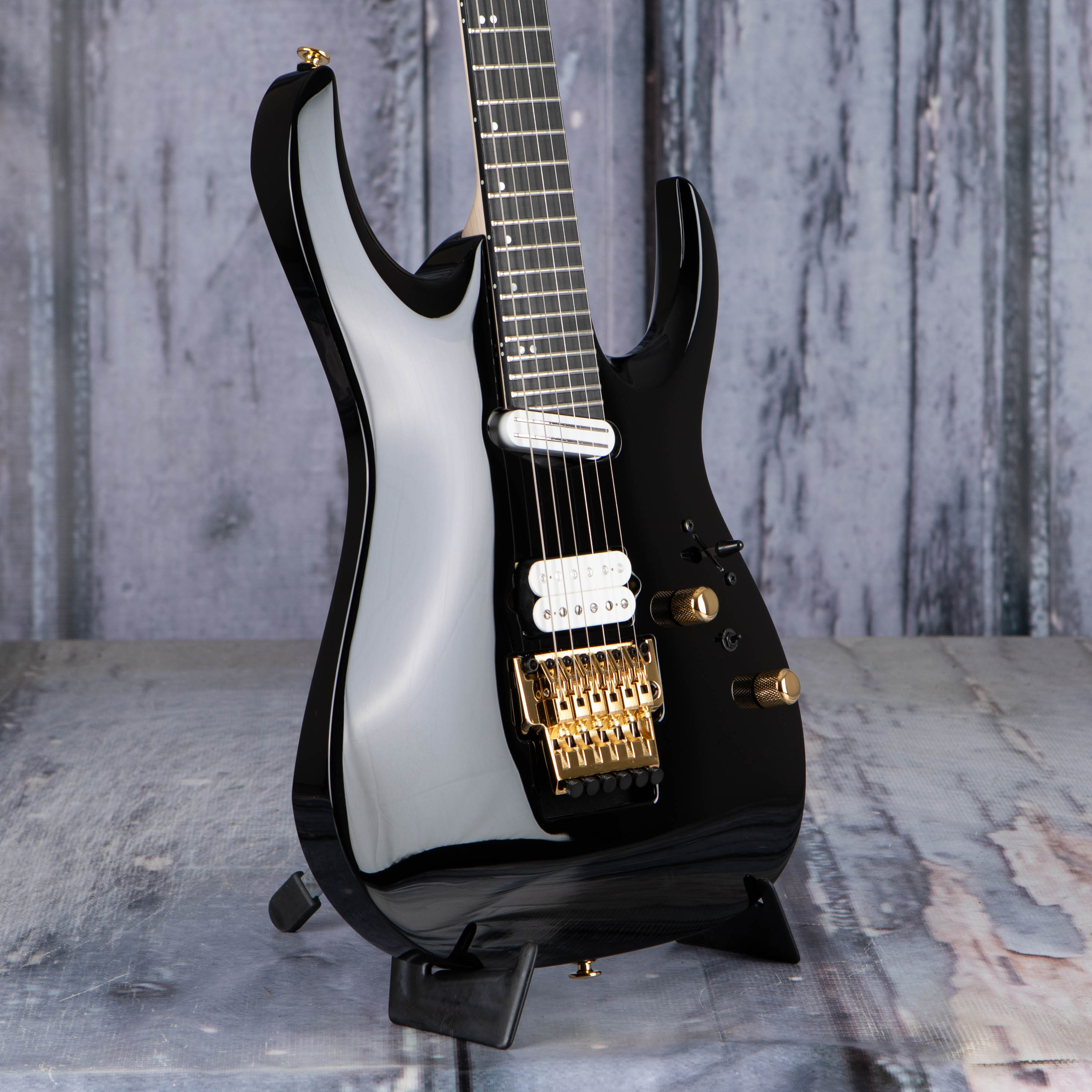 Ibanez Prestige RGA622XH Electric Guitar, Black, angle