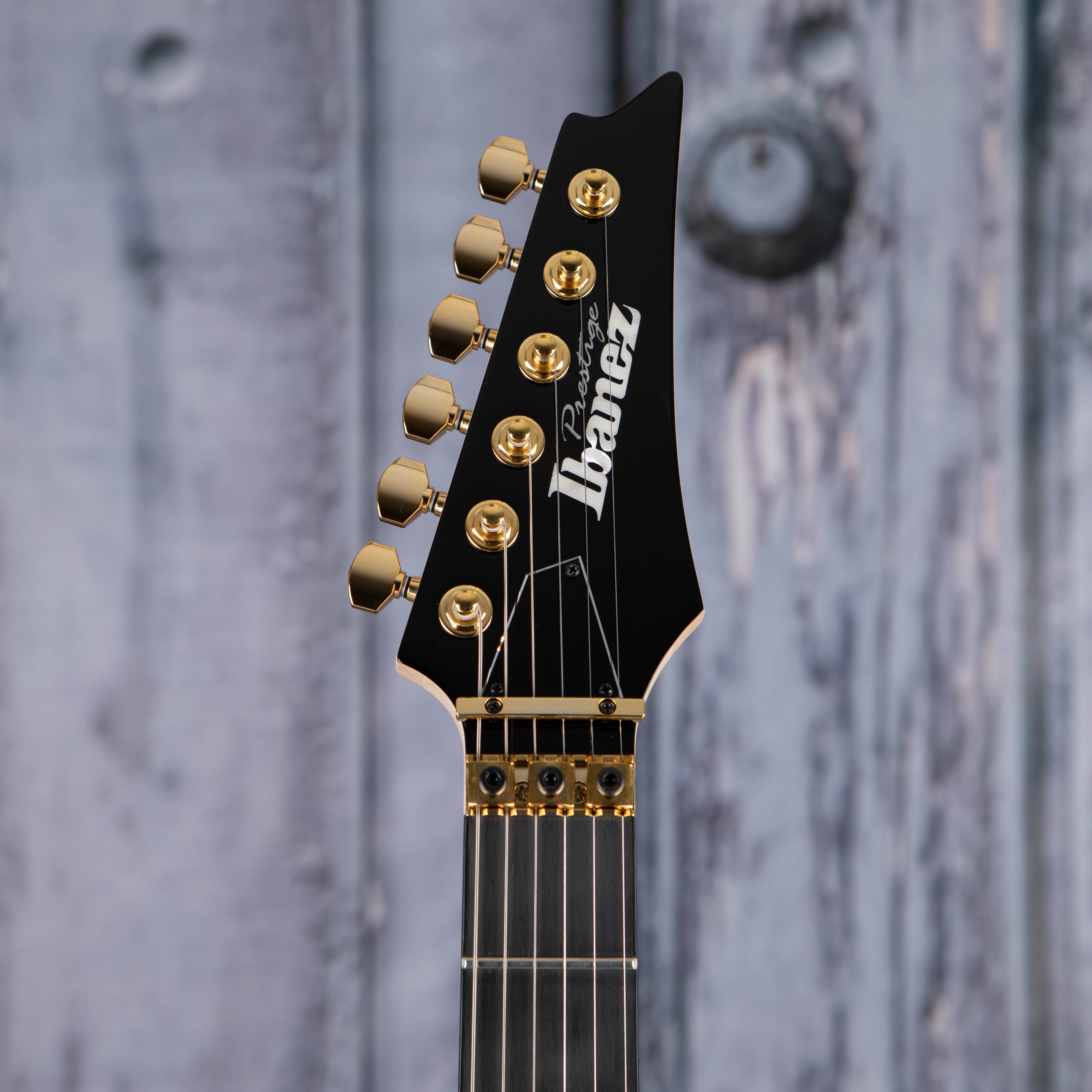 Ibanez Prestige RGA622XH Electric Guitar, Black, front headstock