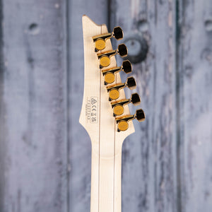 Ibanez Prestige RGA622XH Electric Guitar, Black, back headstock