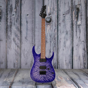 Ibanez RG421QM Electric Guitar, Cerulean Blue Burst, front
