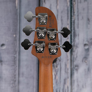 Ibanez Talman TMB405TA 5-String Electric Bass Guitar, Cosmic Blue Starburst, back headstock