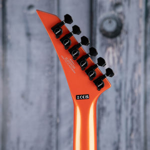 Jackson X Series Soloist SL3X DX Electric Guitar, Lambo Orange, back headstock