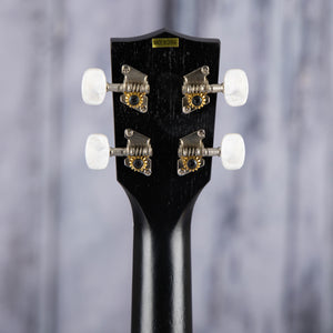 Kala KA-15S Soprano Ukulele, Black Satin, back headstock