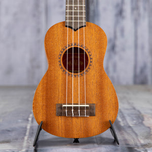 Kala KA-15S Soprano Ukuele, Natural, front closeup