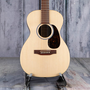 Martin 0-X2E Spruce/Cocobolo Acoustic/Electric Guitar, Natural, front closeup