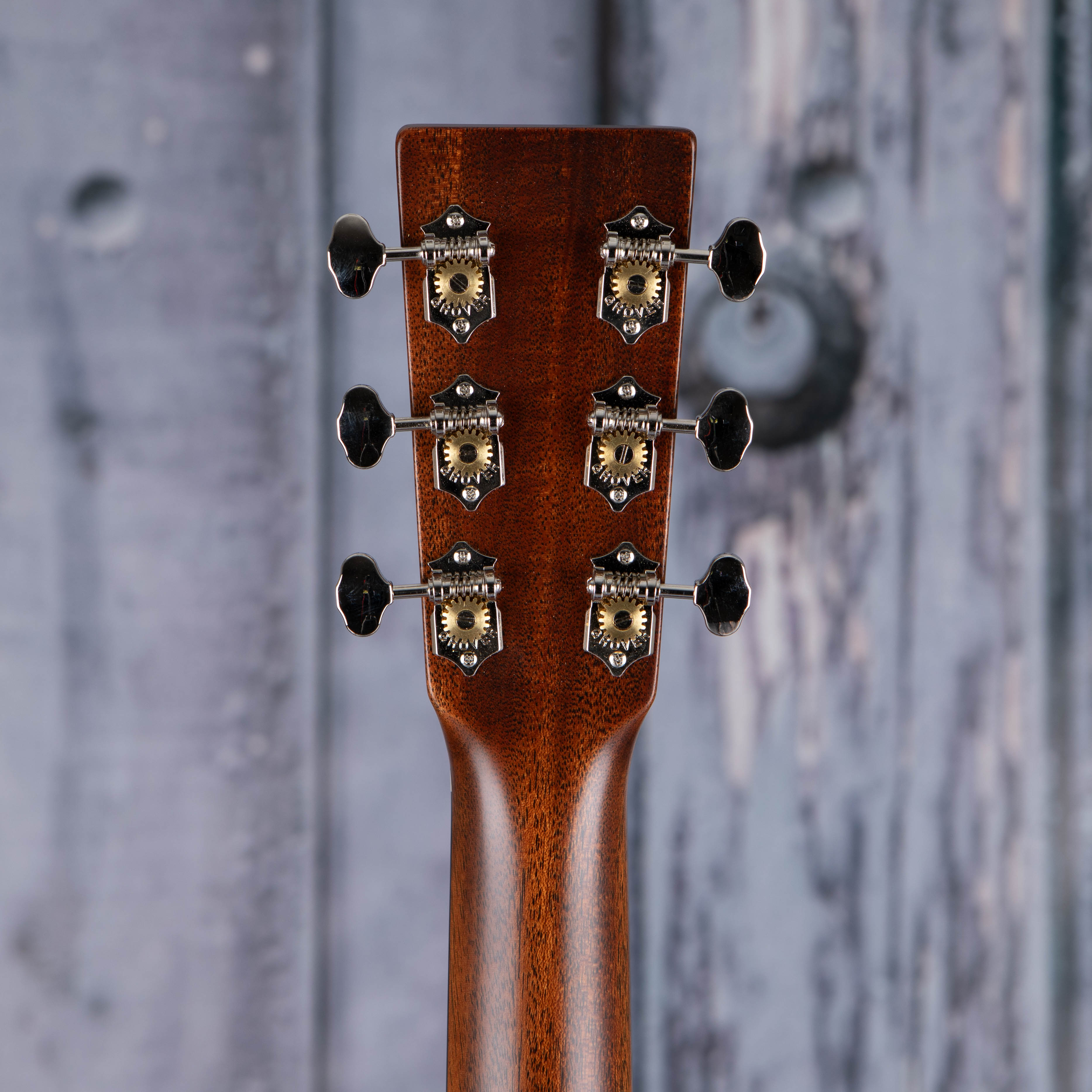 Martin 00-18 Acoustic Guitar, Natural, back headstock