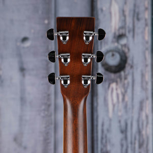 Martin HD-35 Left-Handed Acoustic Guitar, Natural, back headstock