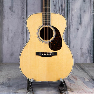 Martin 000-42 Guitar, Natural, front closeup