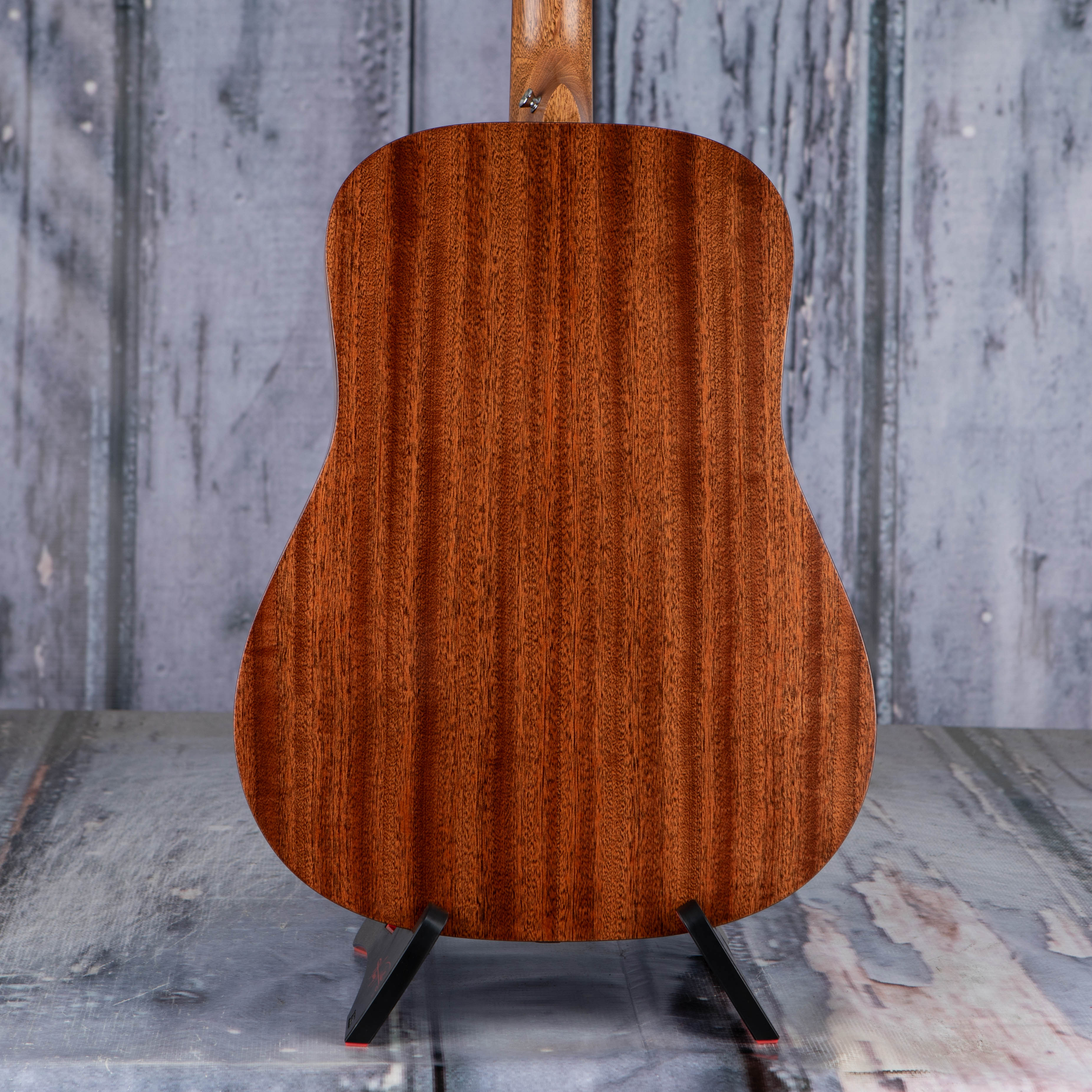 Martin D-15E Acoustic/Electric Guitar, Natural, back closeup
