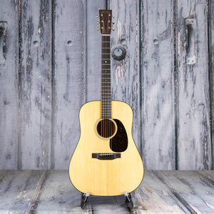 Martin D-18 Acoustic Guitar, Natural, front
