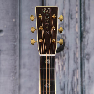 Martin D-41 Acoustic Guitar, Natural, front headstock