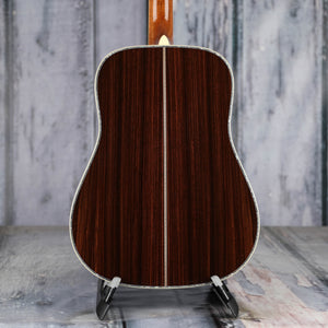 Martin D-45 Acoustic Guitar, Natural, back closeup