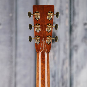 Martin D-45 Acoustic Guitar, Natural, back headstock