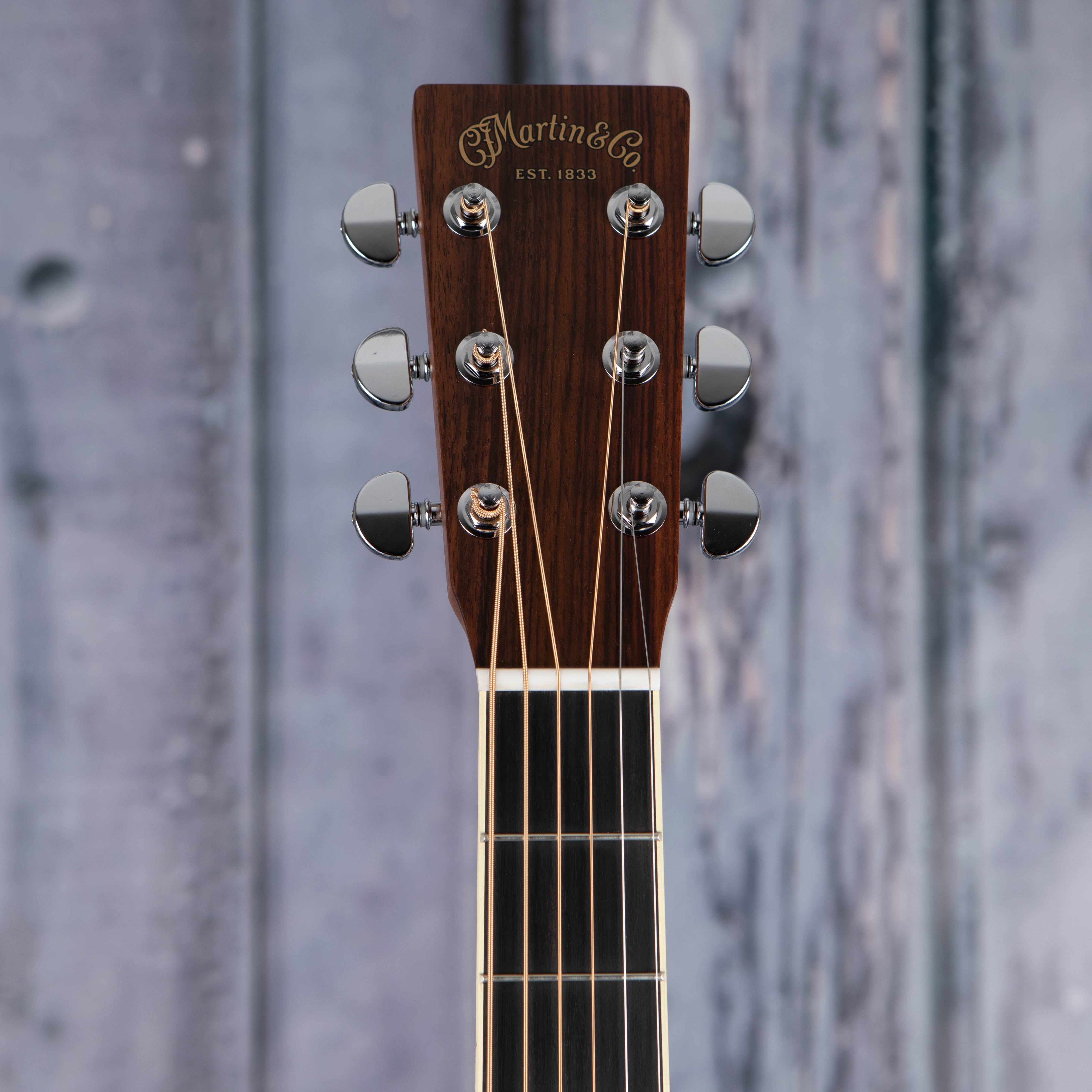 Martin HD-35 Acoustic Guitar, Natural, front headstock