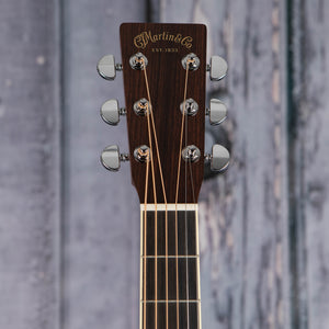 Martin HD-35 Acoustic Guitar, Natural, front headstock