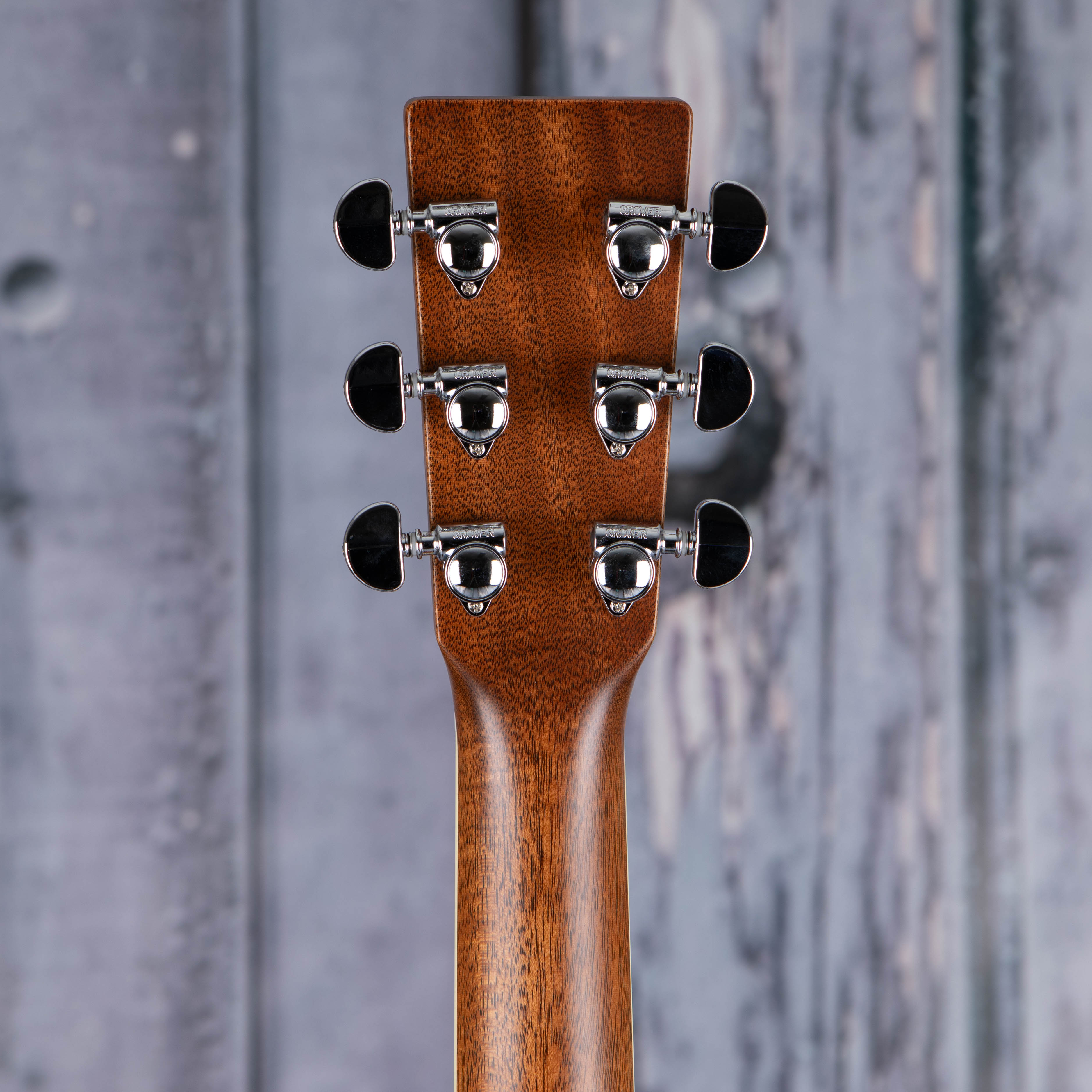 Martin HD-35 Acoustic Guitar, Natural, back headstock