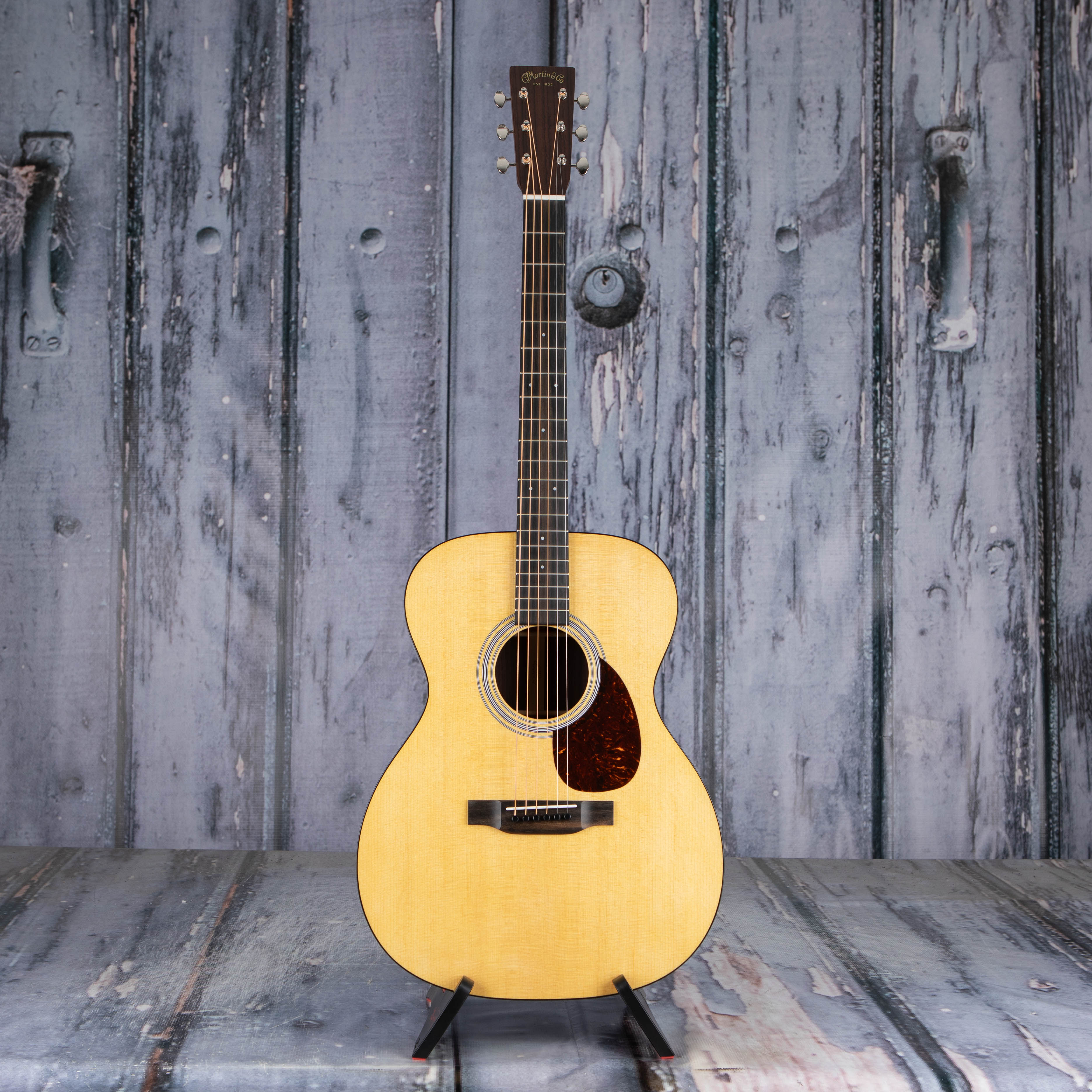 Martin OM-21 Acoustic Guitar, Natural, front