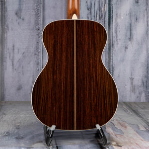 Martin OM-28 Modern Deluxe Acoustic Guitar, Natural, back closeup