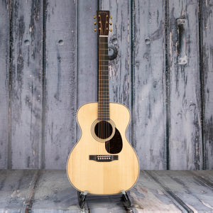 Martin OM-28 Modern Deluxe Acoustic Guitar, Natural, front