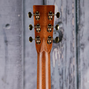 Martin OM-28 Modern Deluxe Acoustic Guitar, Natural, back headstock