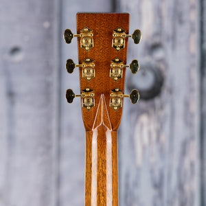 Martin OM-42 Acoustic Guitar, Natural, back headstock