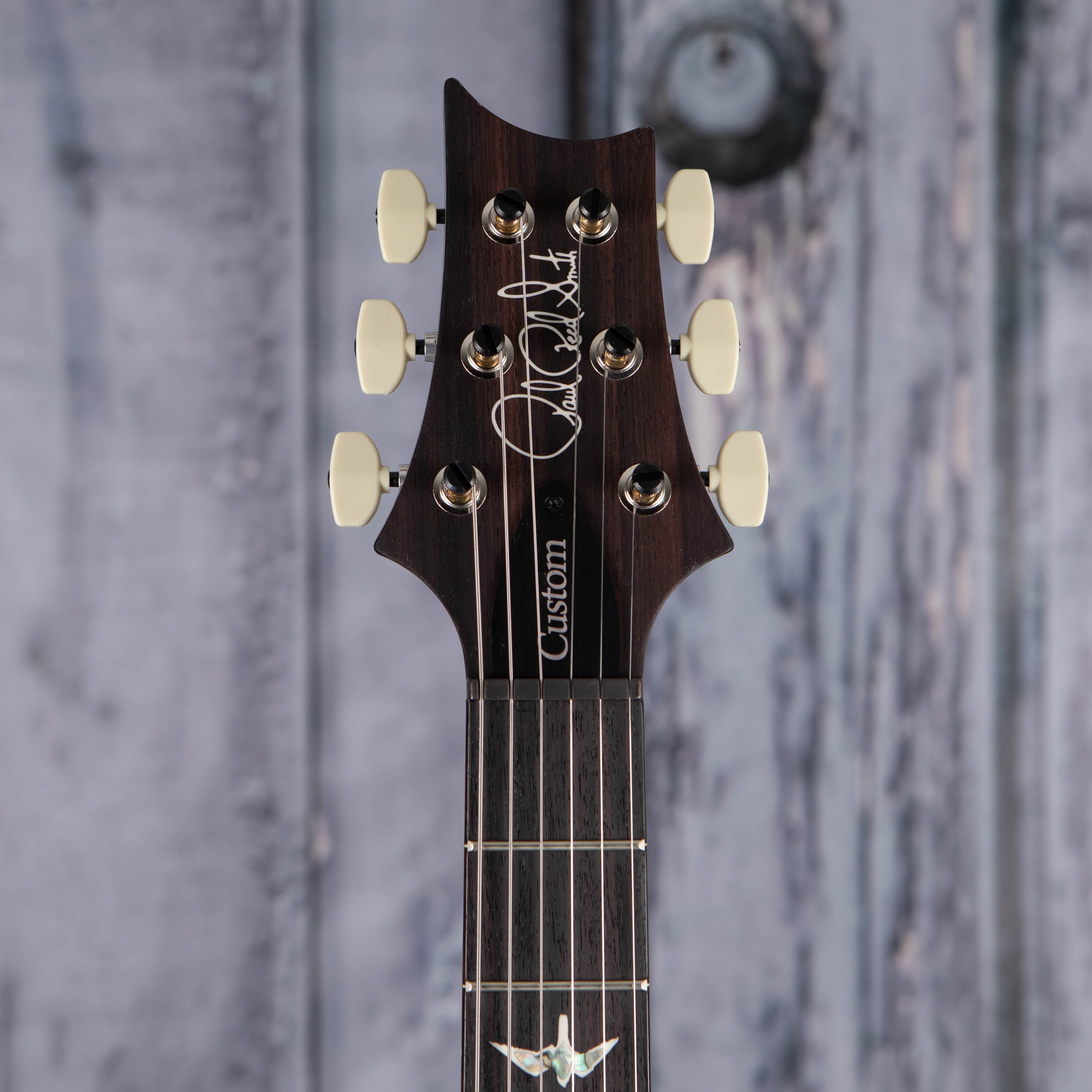 Paul Reed Smith Custom 24 Electric Guitar, Cobalt Smokeburst, front headstock