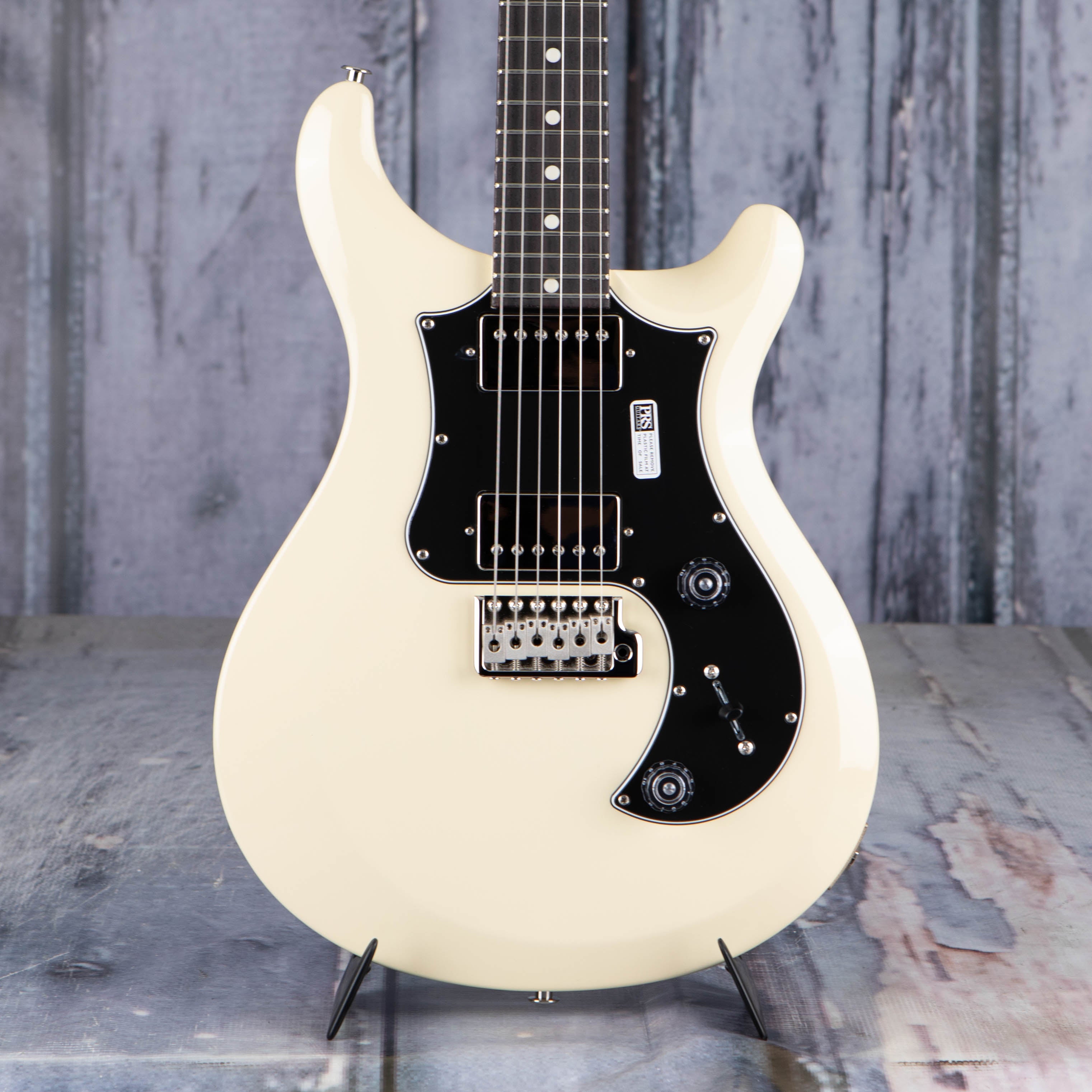 Paul Reed Smith S2 Standard 24 Electric Guitar, Antique White, front closeup
