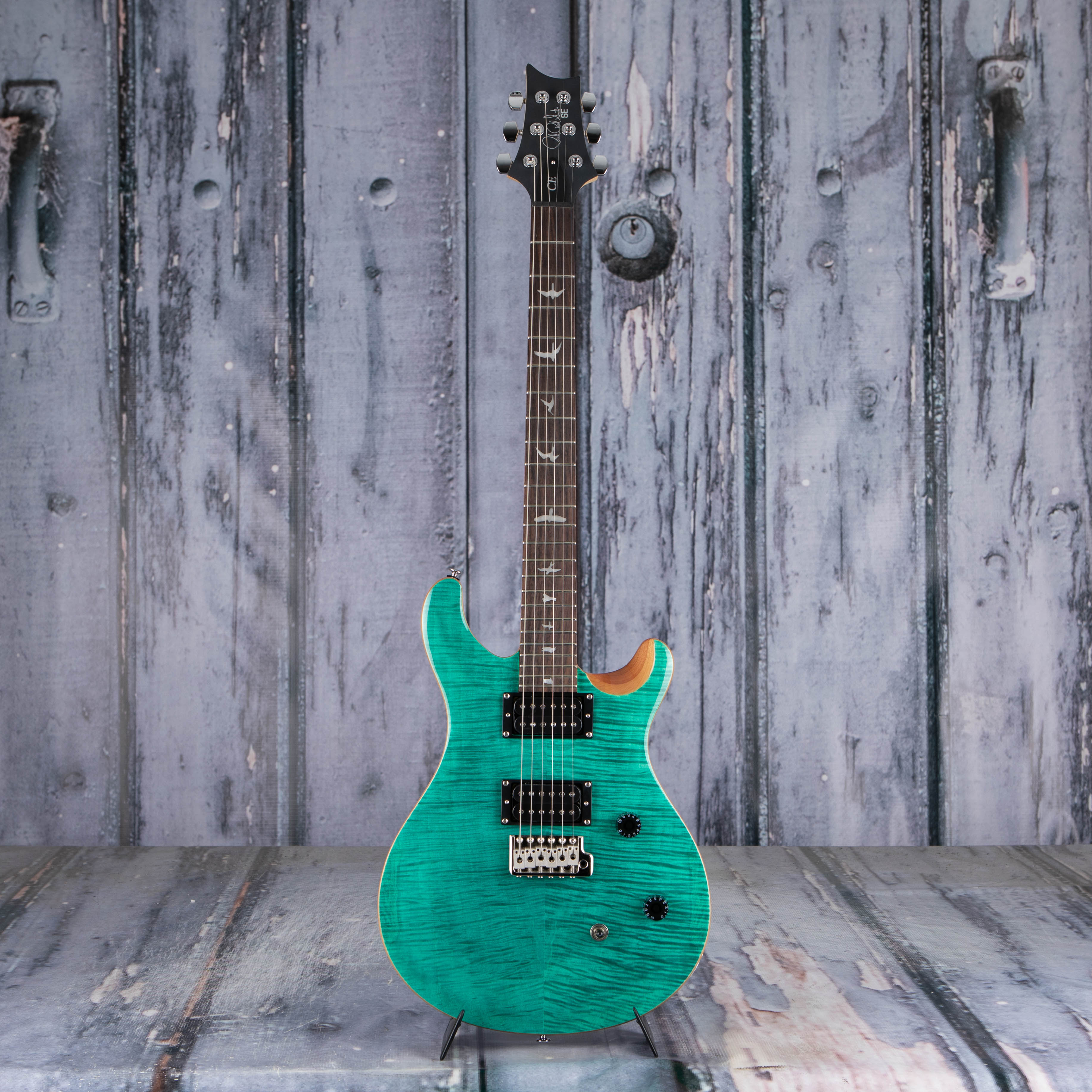 Paul Reed Smith SE CE 24 Electric Guitar, Turquoise, front