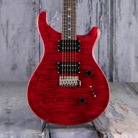 Paul Reed Smith SE Custom 24 LTD Electric Guitar, Ruby, front closeup