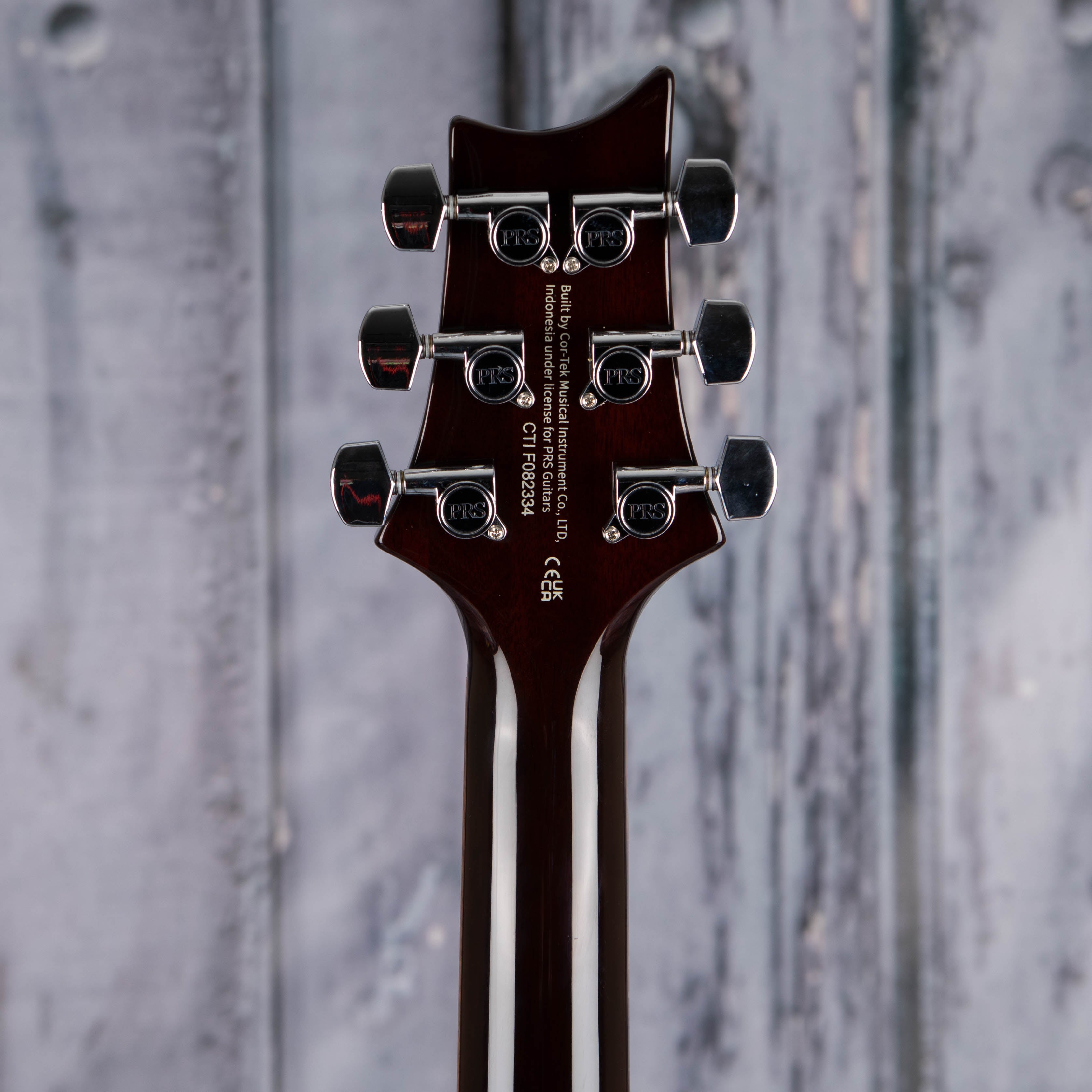 Paul Reed Smith SE DGT David Grissom Signature Electric Guitar, McCarty Tobacco Sunburst, back headstock