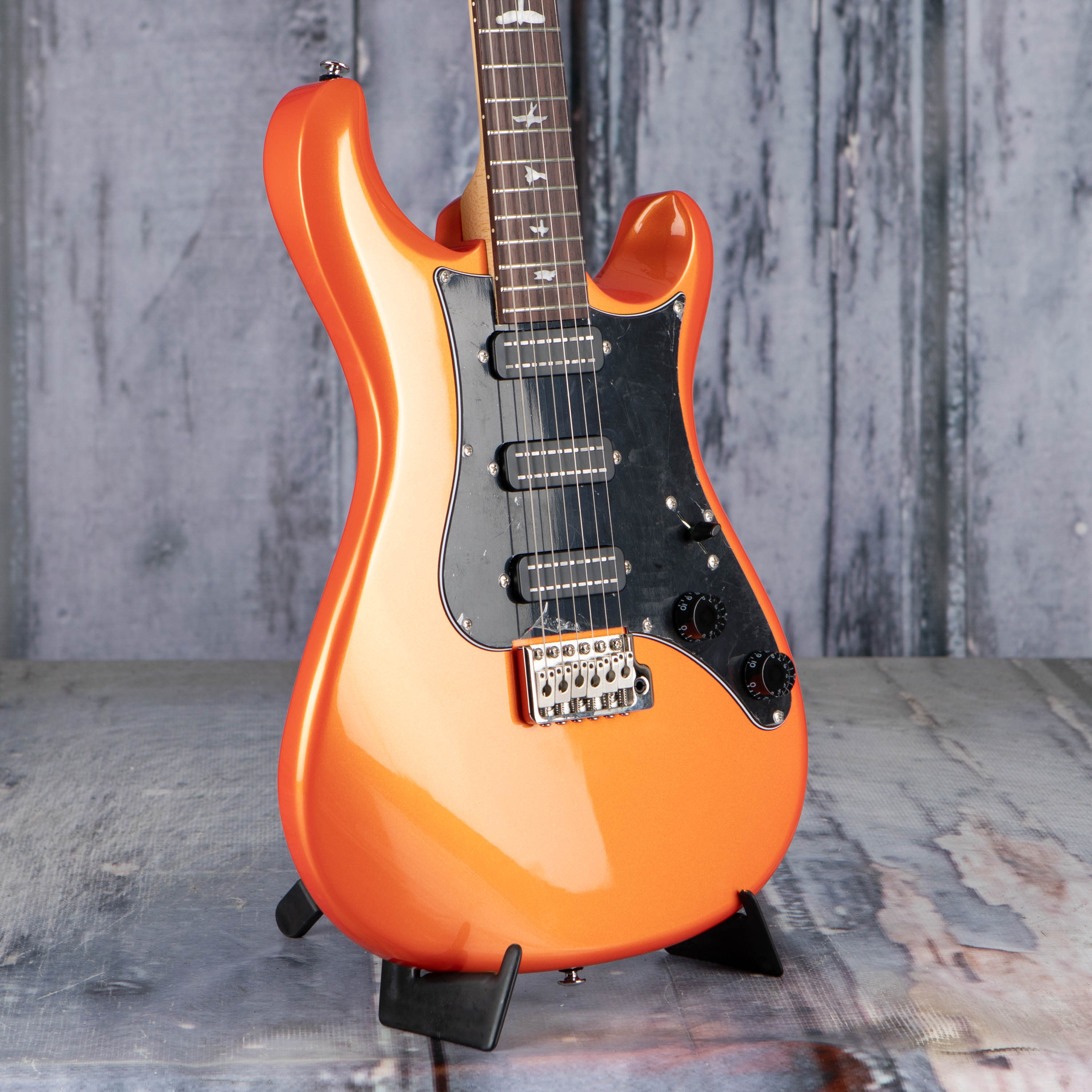 Paul Reed Smith SE NF3 Electric Guitar, Metallic Orange, angle