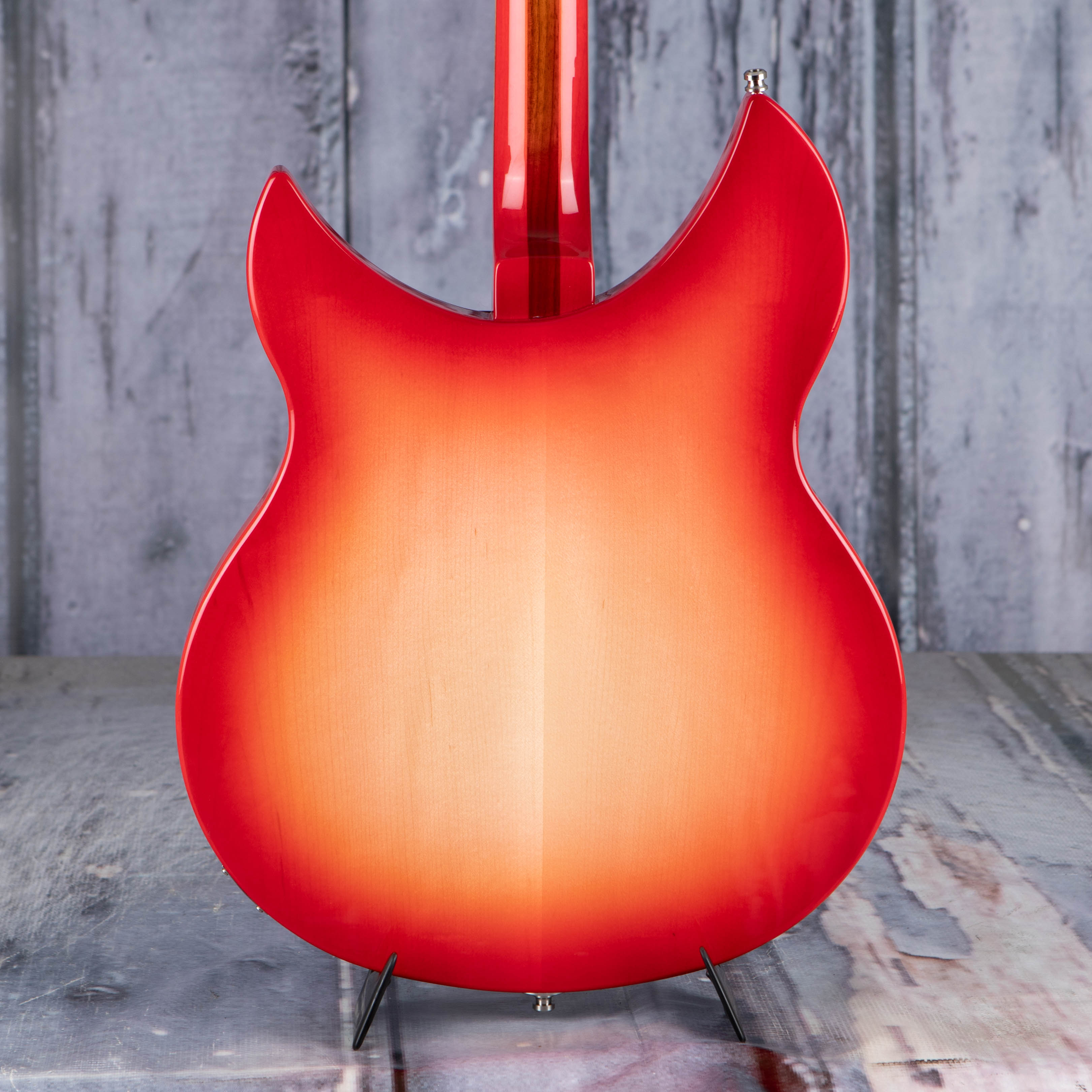 Rickenbacker 330/12FG Thinline Semi-Hollowbody Guitar, Fireglo, back closeup