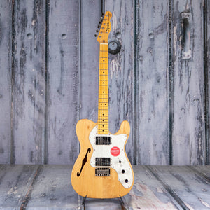 Squier Classic Vibe '70s Telecaster Thinline Electric Guitar, Natural, front