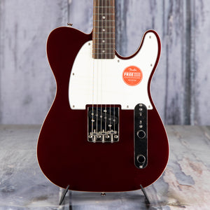 Squier Classic Vibe Custom Esquire Electric Guitar, Candy Apple Red, front closeup