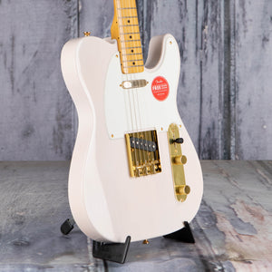 Squier FSR Classic Vibe '50s Telecaster Electric Guitar, White Blonde, angle