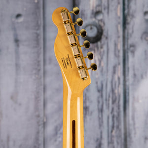 Squier FSR Classic Vibe '50s Telecaster Electric Guitar, White Blonde, back headstock