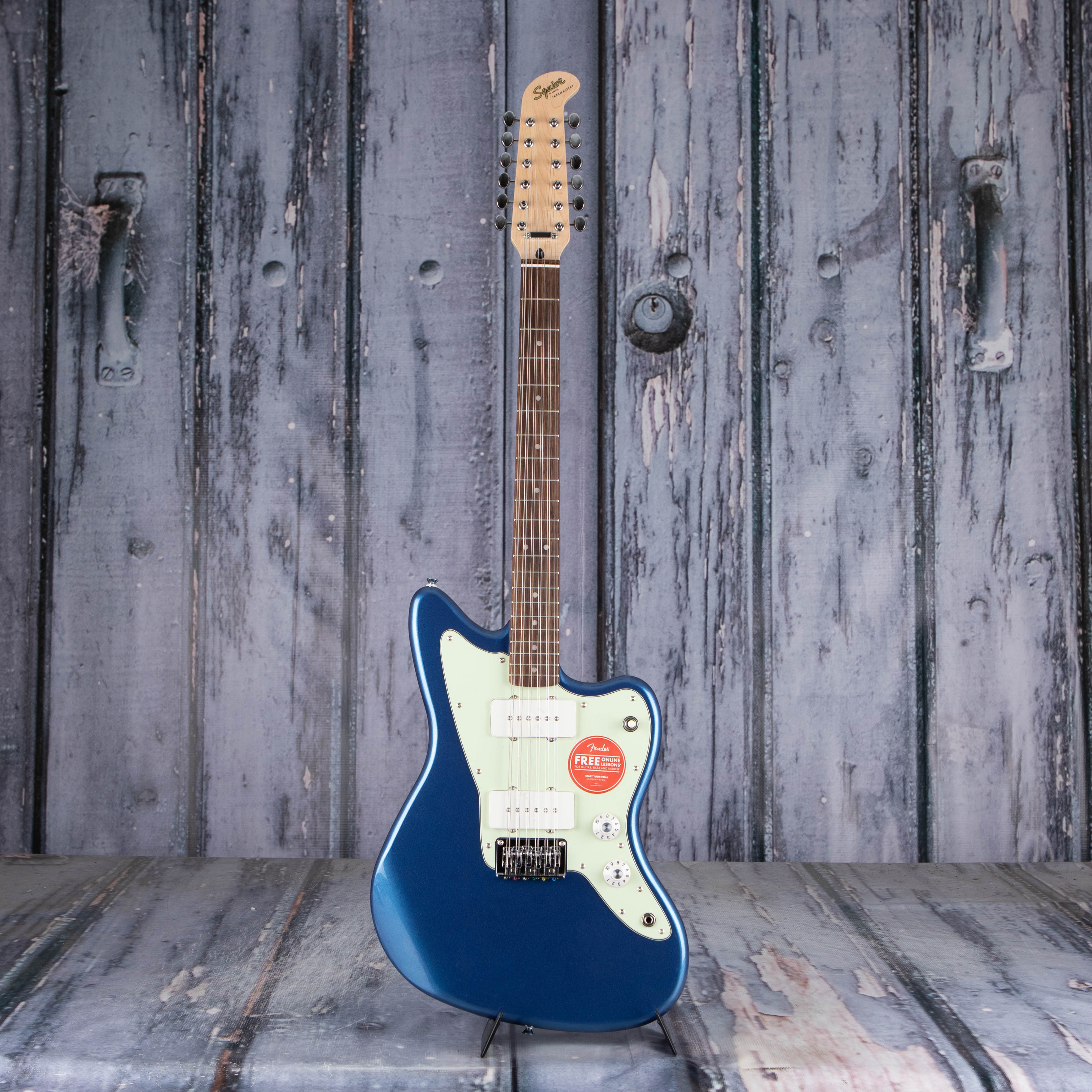 Squier Paranormal Jazzmaster XII 12-String Electric Guitar, Lake Placid Blue, front