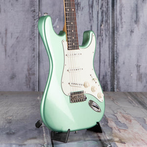 Suhr Classic S Electric Guitar, SSS, Cactus Green Metallic, angle