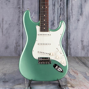 Suhr Classic S Electric Guitar, SSS, Cactus Green Metallic, front closeup
