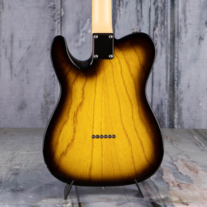 Suhr Classic T Electric Guitar, 2 Tone Tobacco Burst, back closeup