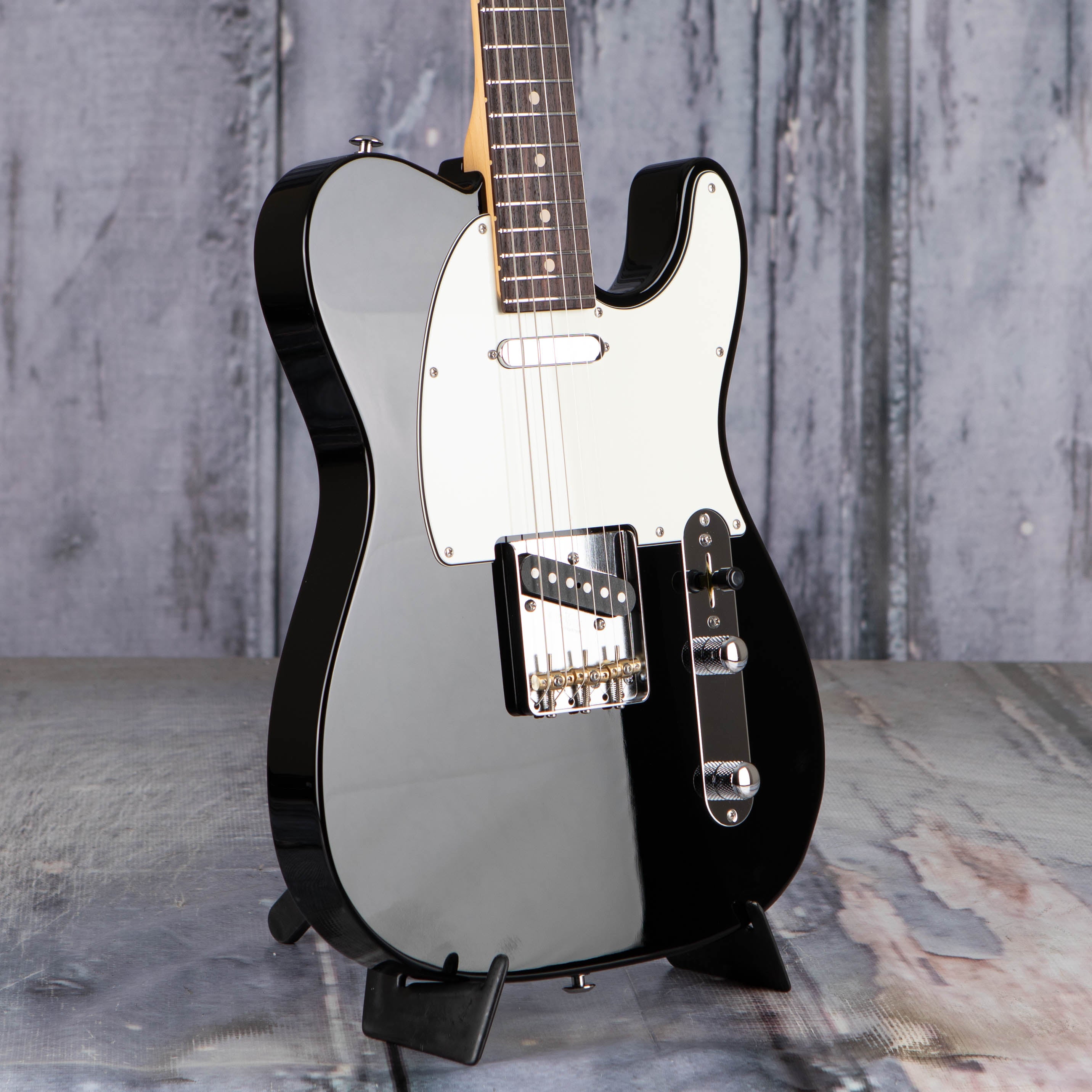 Suhr Classic T Electric Guitar, Black, angle