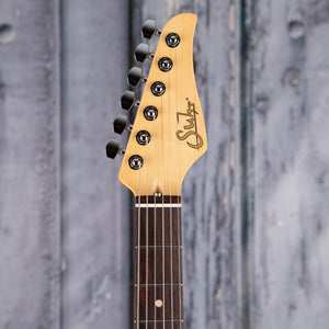 Suhr Classic T Electric Guitar, Black, front headstock