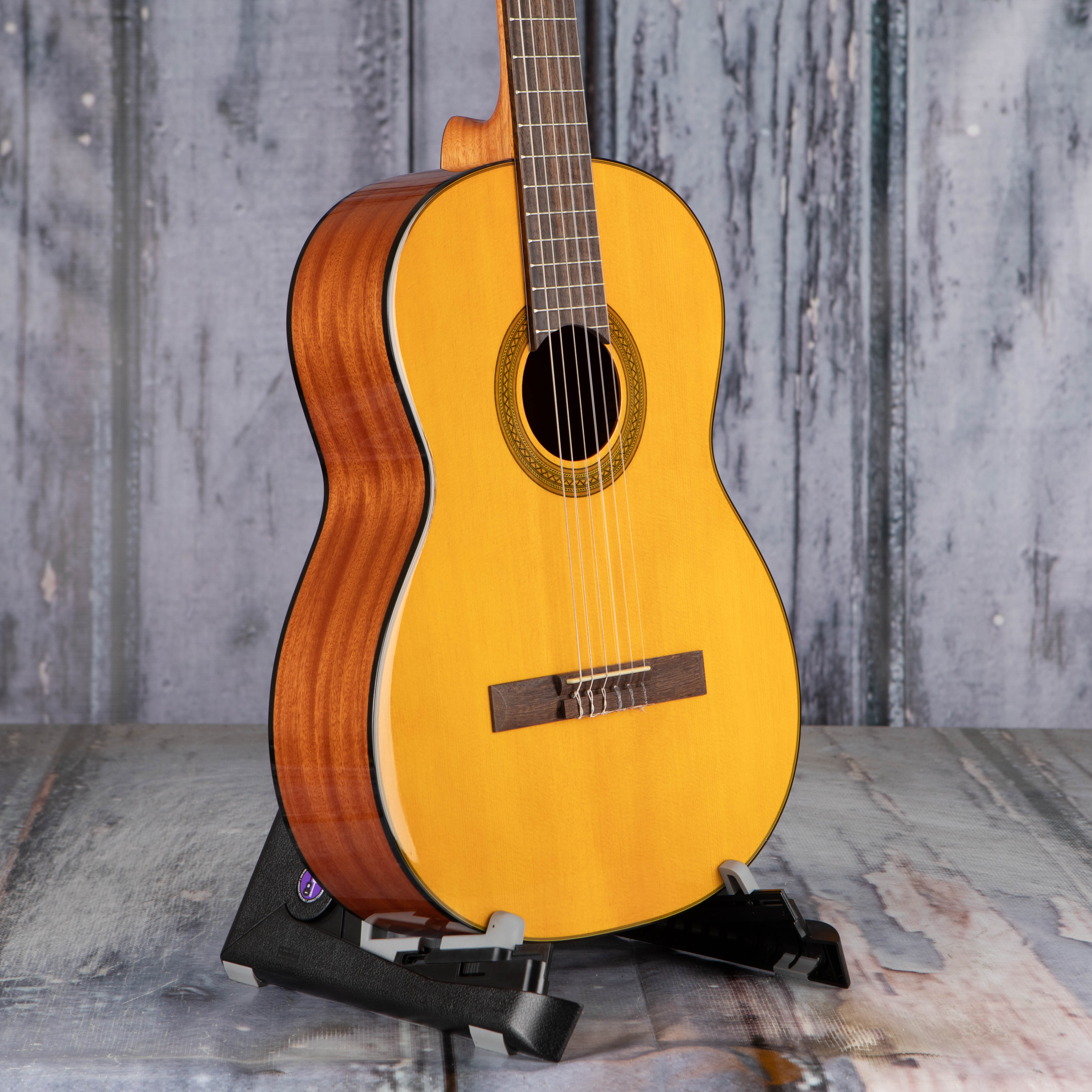 Takamine GC1 Classical Guitar, Natural, angle