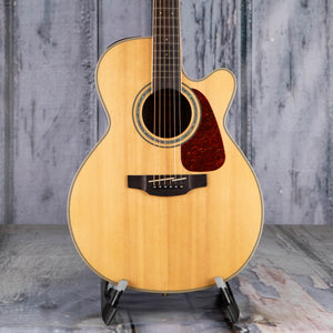 Takamine GN90EC-ZC NEX Acoustic/Electric Guitar, Natural, front closeup