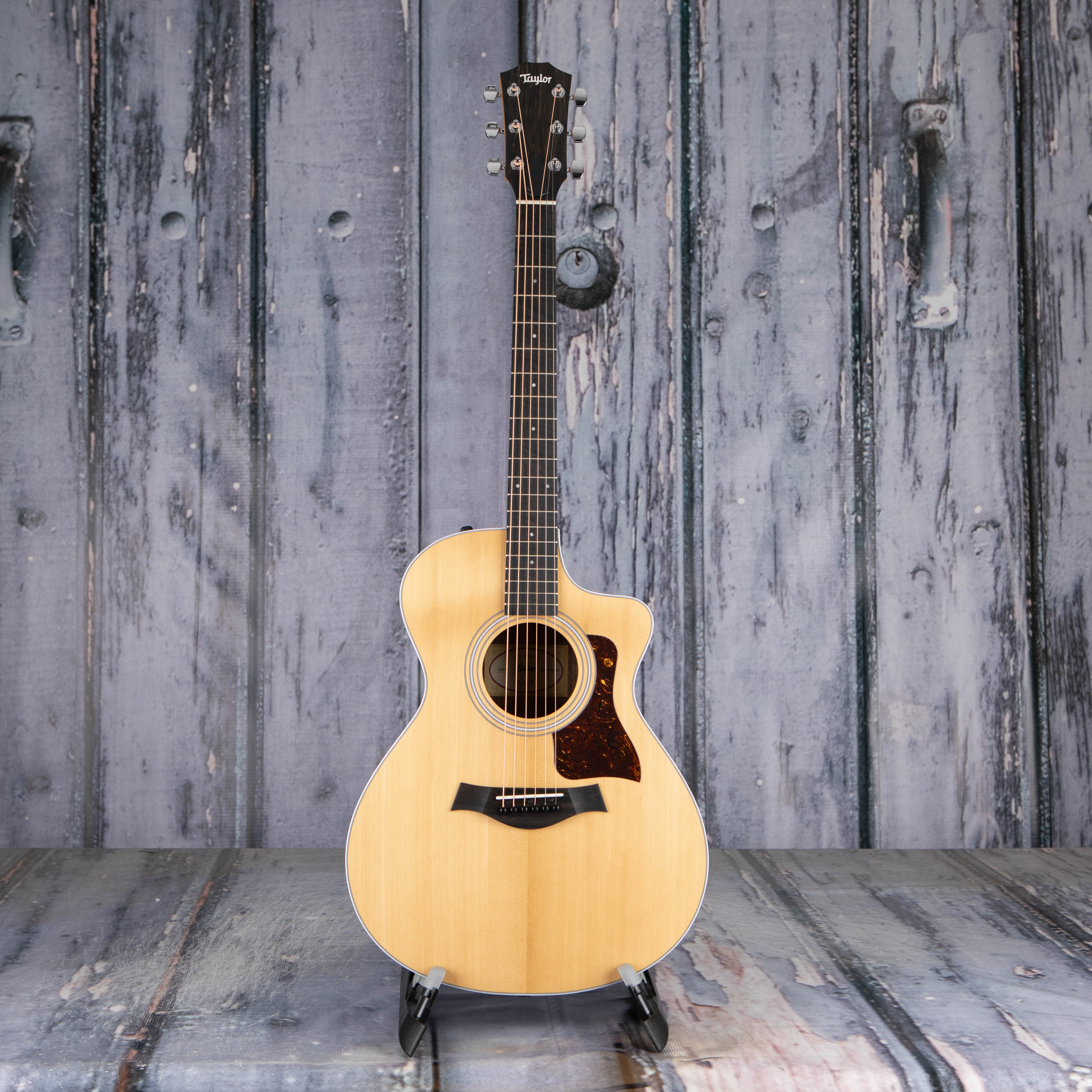 Taylor 212ce Acoustic/Electric Guitar, Natural, front