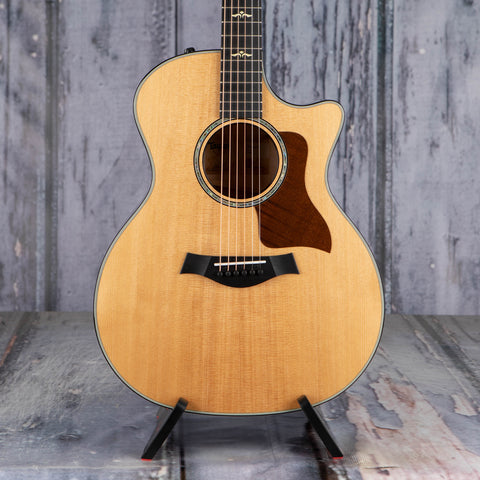 Taylor 614ce Acoustic/Electric Guitar, Natural, front closeup